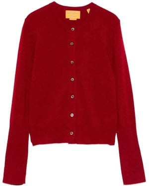 Guest In Residence Long-sleeve Button Cardigan - レッド