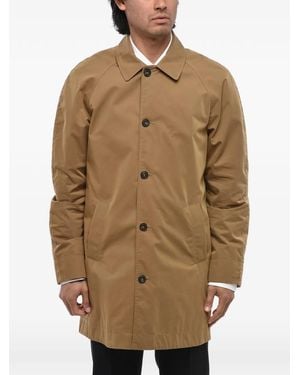 Corneliani Raglan-Sleeve Button-Up Coat - Natural