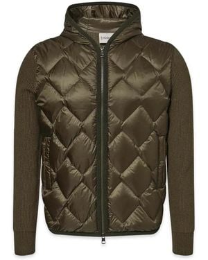 Moncler Hooded Quilted Jacket - Green