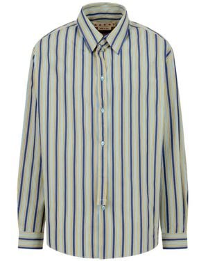 Marni D-Ring Striped Shirt - Blue