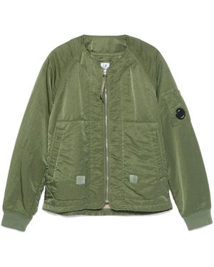 C.P. Company Bomber Con Applicazione - Verde