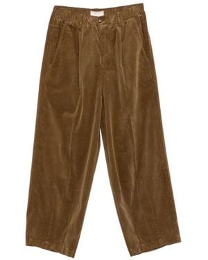 Bonheur Corduroy Wide-Leg Pants - White
