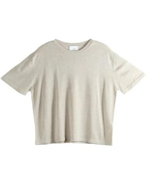 The Elder Statesman Camiseta Lenny De Manga Corta - Blanco