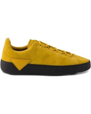 Prada Court Suede Sneakers - Yellow