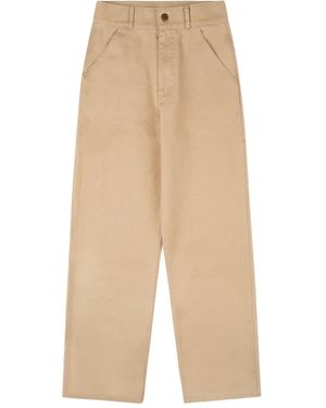 Sporty & Rich Pantalon Srhwc À Poche Plaquée - Natural