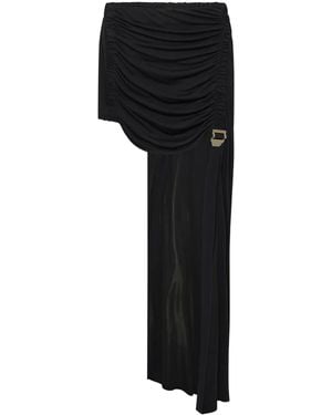 Dion Lee Safety-Slider Gathered Mini Skirt - Black
