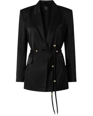 Pinko Blazer Con Cintura - Nero