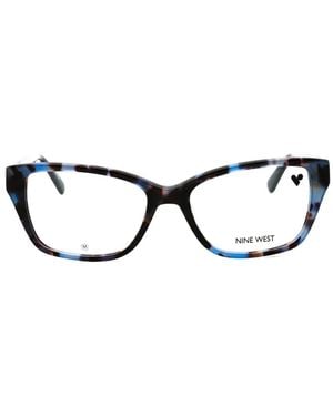 Nine West Tortoiseshell-Effect Cat-Eye Glasses - Black
