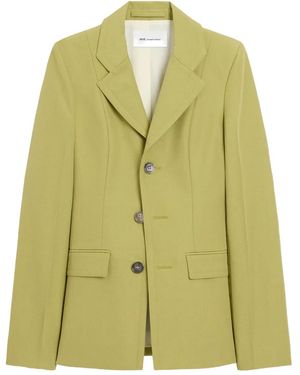 Ami Paris Single Breasted Wool Jacket Fitted Cut - Green