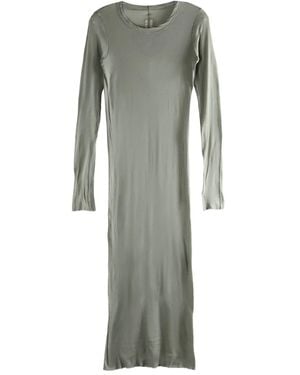 Rick Owens Long-Sleeve Midi Dress - Grey