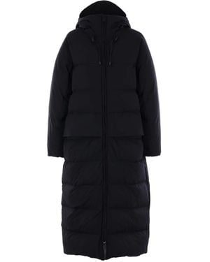 Aspesi Hooded Zipped Parka Coat - Blue