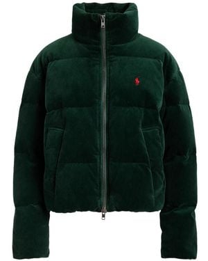 Polo Ralph Lauren Corduroy Puffer Coat - Green