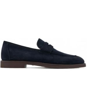 Magnanni Cervan Suede Penny Loafers - Blue