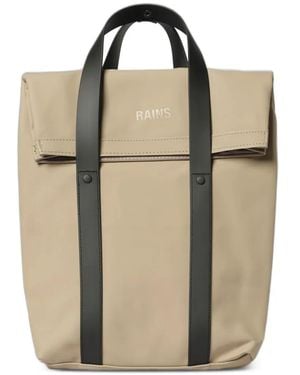 Rains Mini Two-Way Foldover Backpack - Natural