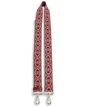 Coccinelle Tracolla Con Monogramma Jacquard - Rosso