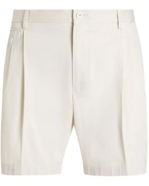 Dolce & Gabbana プリーツ ショートパンツ - ホワイト