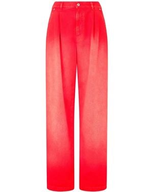 Moschino Vaqueros holgados - Rojo
