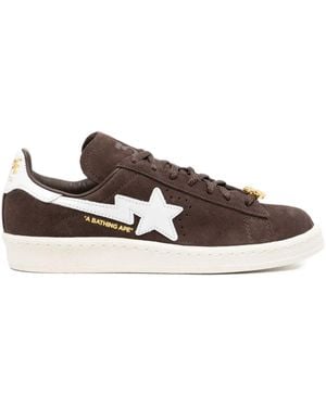 A Bathing Ape X Adidas Campus Trainers - Brown