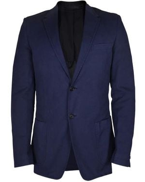 Prada Chaqueta De Algodón Con Botones - Azul
