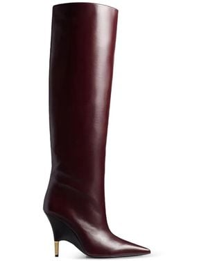 KHAITE Bella Knee-High Boots - Red