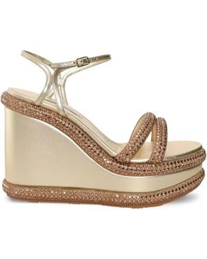 Casadei ビジュートリム サンダル - ナチュラル