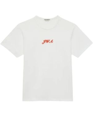 JW Anderson Embroidered-Logo T-Shirt - White