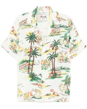 P.A.R.O.S.H. Printed Shirt - Grey