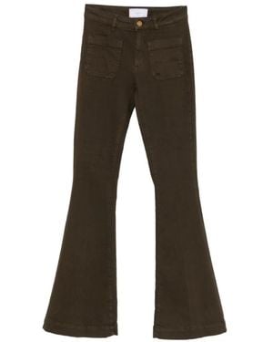The Seafarer Delphine High-Waisted Flared Jeans - Grey