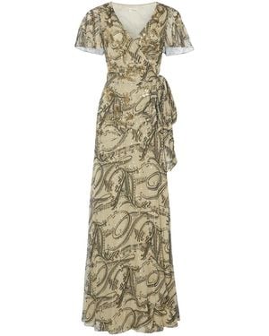 Temperley London Silvana Maxi Dress - Metallic