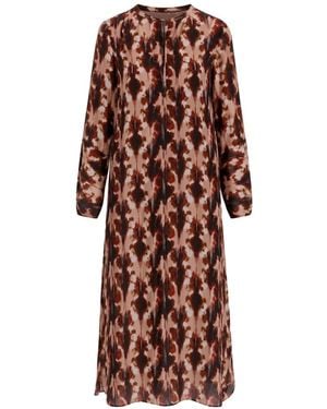 One Season Long Genie Graphic-Print Maxi Dress - Brown