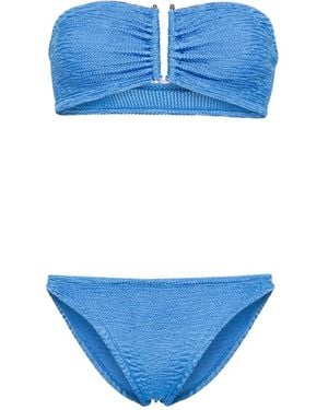 Paramidonna Bikini Frida Estilo Bandeau - Azul