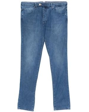 Incotex Faded Slim-Fit Jeans - Blue