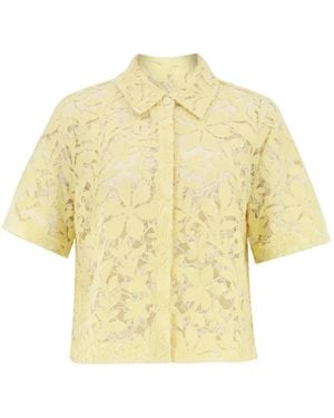 Jonathan Simkhai Annaelle Lace Shirt - Yellow