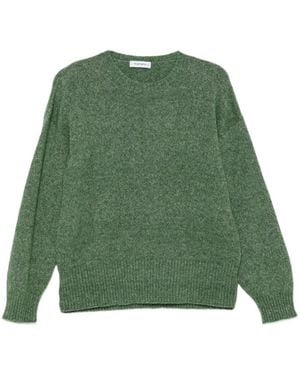 Kangra Crew-Neck Ribbed-Trim Sweater - Green