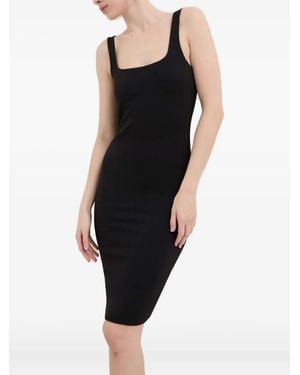 Guess Kleid mit eckigem Ausschnitt - Schwarz