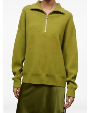 STAUD Hudson Cashmere Sweater - Green