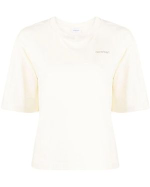 Off-White c/o Virgil Abloh Walking Man Cotton T-shirt - White