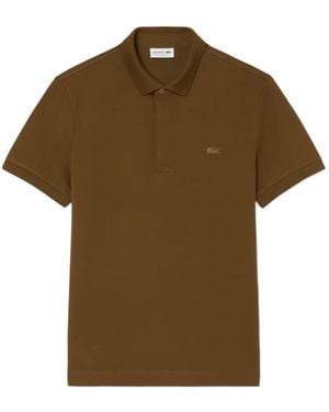 Lacoste Logo-Patch Polo Shirt - Brown