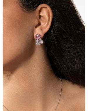 Fantasia by Deserio Oval-Cut Cubic Zirconia Earrings - Brown