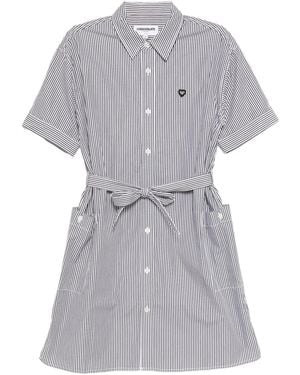 Chocoolate Striped-Print Dress - Grey