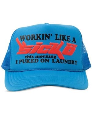 Sicko Casquette À Logo Imprimé - Bleu