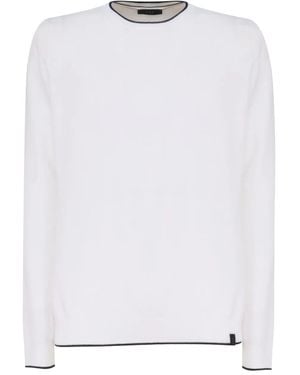 Fay Cotton Sweatshirt - White