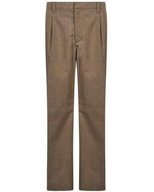 Our Legacy Pleated Straight-Leg Pants - Natural