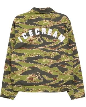 ICECREAM Veste À Motif Tigré - Green