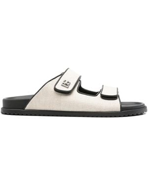 Dolce & Gabbana Sandalias con doble tira - Blanco