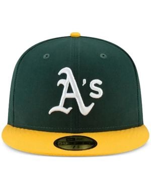 KTZ Mlb Oakland Athletics Authentic On Field Embroidered-Logo Cap - Green