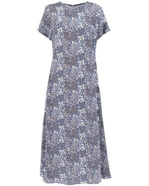 Weekend by Maxmara Crespo Floral-Print Dress - Grey