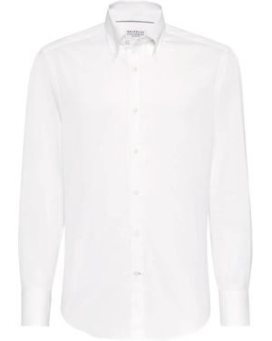 Brunello Cucinelli Chemise En Coton - Blanc