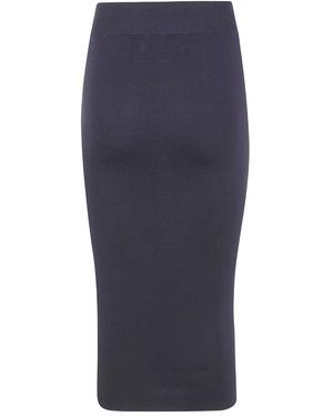 Entire studios Ribbed-Knit Midi Skirt - Blue