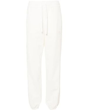 Gucci Interlocking G-Patch Cotton Track Pants - White
